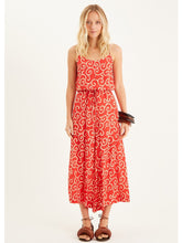Load image into Gallery viewer, The perfect jumpsuit to pack on holiday, or those days when you cant decide what to wear!  It will take you effortlessly from beach to lunch or desk to dinner!  Beautiful lightweight Rayon voil fabric is cool and comfortable and looks sensational in the swirling coral print which floats elegantly with every move. 
