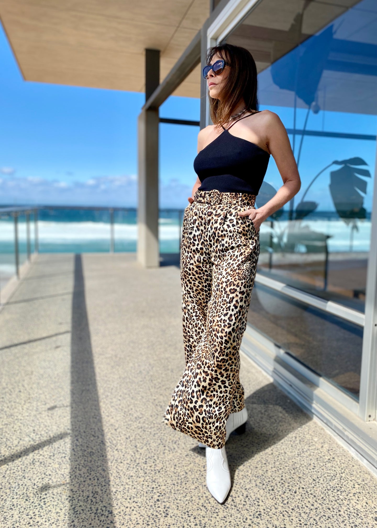  Edira Pants by GDS are exceptionally flattering and effortlessly stylish, will take you from the office during the day to a wine bar at night.   A relaxed tailored look with a high waist and a wide tapered leg that are cropped at the ankle, these trouser drape beautifully to create a very slimming silhouette.   