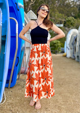 Load image into Gallery viewer, The vibrant and elegant Lime Culottes are crafted from a beautiful Rayon Voil material, in a stunning bespoke print by Melko, a South American label who work with multicultural artists all over Latin America.  The wide leg trousers have an elegant fullness and the high waist lengthens the silhouette.  The beautiful Rayon Voil fabric is lightweight, comfortable and cool and floats elegantly with every mov
